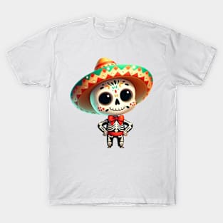 Cute Mexican Skeleton T-Shirt